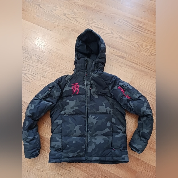 RLX Ralph Lauren 2008 Men's Medium Puffer Ski Snowboard Coat $595 Urban Camo - Picture 1 of 10